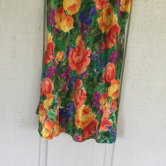 Victoria Secret Vintage Gold Tag Floral Slip Dress - Picture 6 of 13